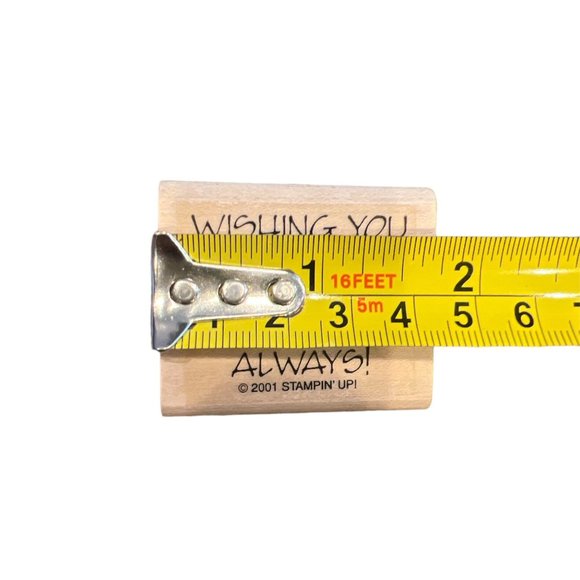 Lot of 2 Card Making Themed Rubber Wooden Stamps, Marriage, Graduation, New Job - Picture 2 of 5